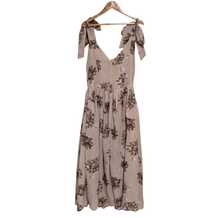 美品 Herlipto ハーリップトゥ Sunflower-Printed Midi Dress