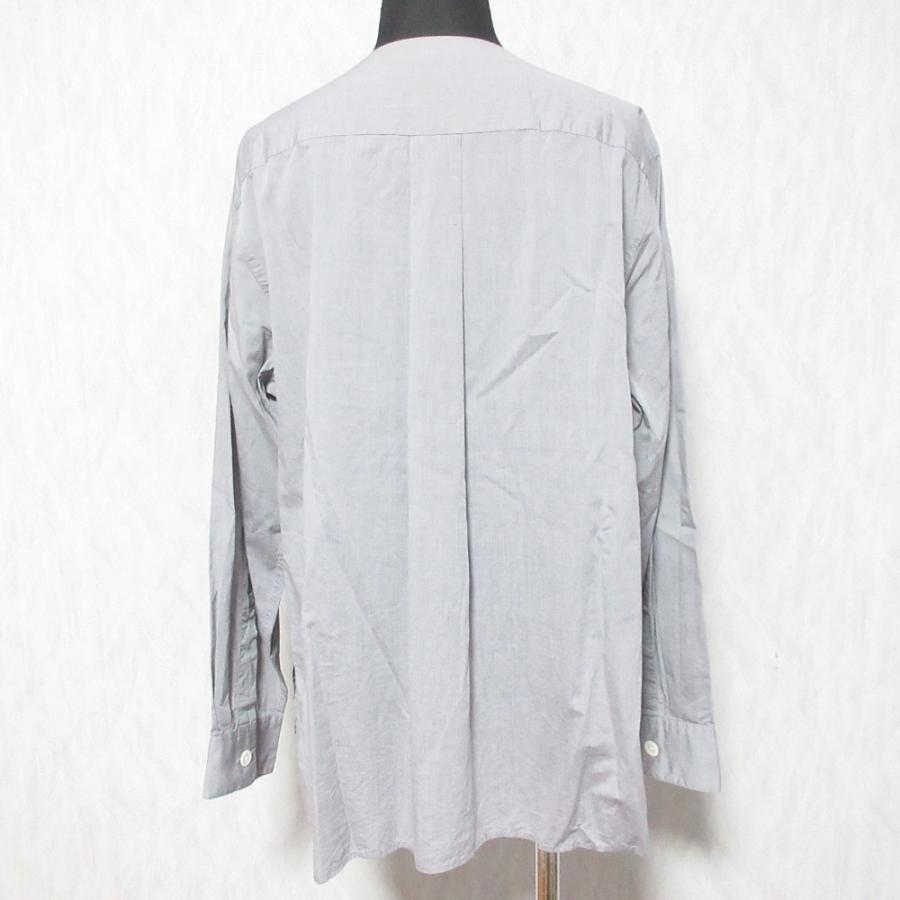 良品 MARGARET HOWELL マーガレットハウエル COTTON CHAMBRAY ボウタイ付き ブラウス シャツ サイズ2 グレー レディース 古着 中古 USED MARGARET HOWELL（マーガレットハウエル） 良品 COTTON CHAMBRAY