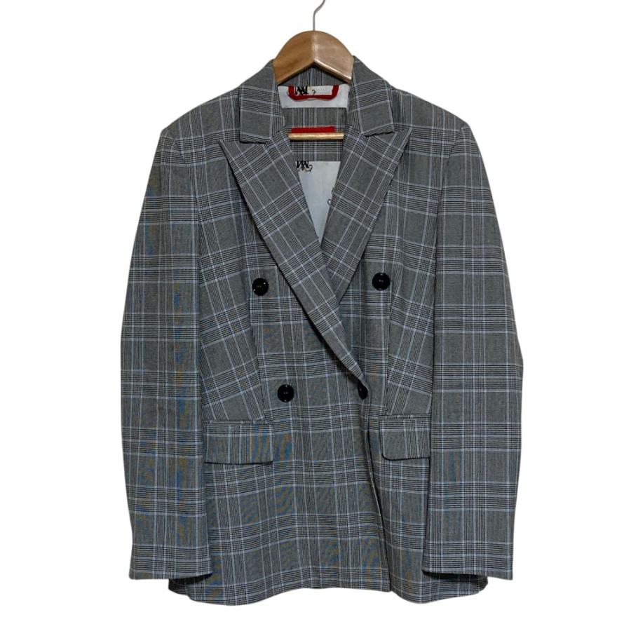 MAX&CO グレーのムートン ダブルブレストジャケット マックスアンド 