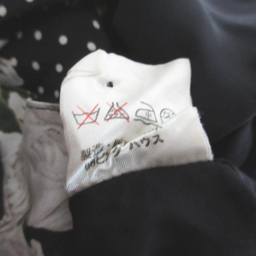 INGEBORG（インゲボルグ） 美品 フラワープリント リボン フレア 