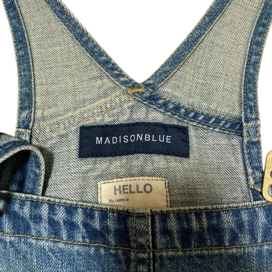 美品 MADISONBLUE マディソンブルー BIBALL FLARE PT デニム