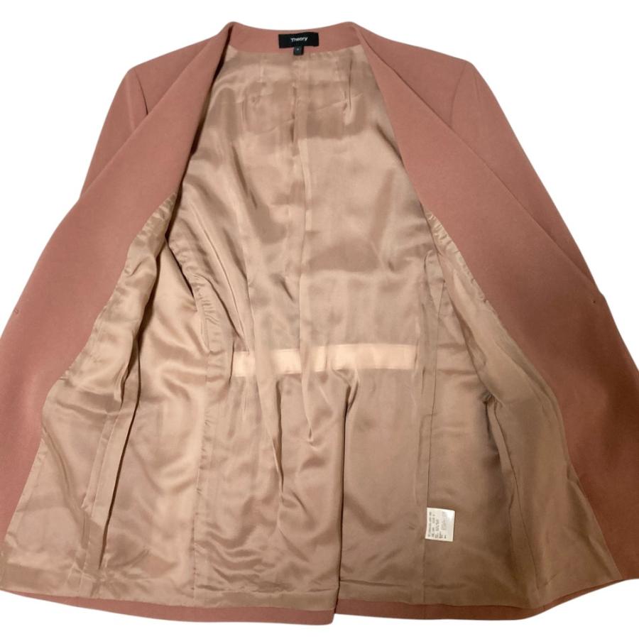 theory（セオリー） 美品 ADMIRAL CREPE ノーカラージャケット