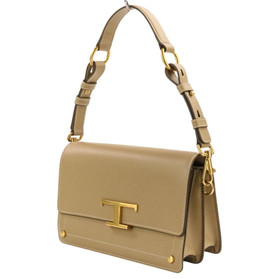 新品同様 TOD'S トッズ Tタイムレス 2WAY レザー ミニショルダーバッグ