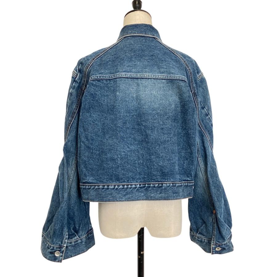 sacai（サカイ） 美品 フレアスリーブ クロップドデニムジャケット 23