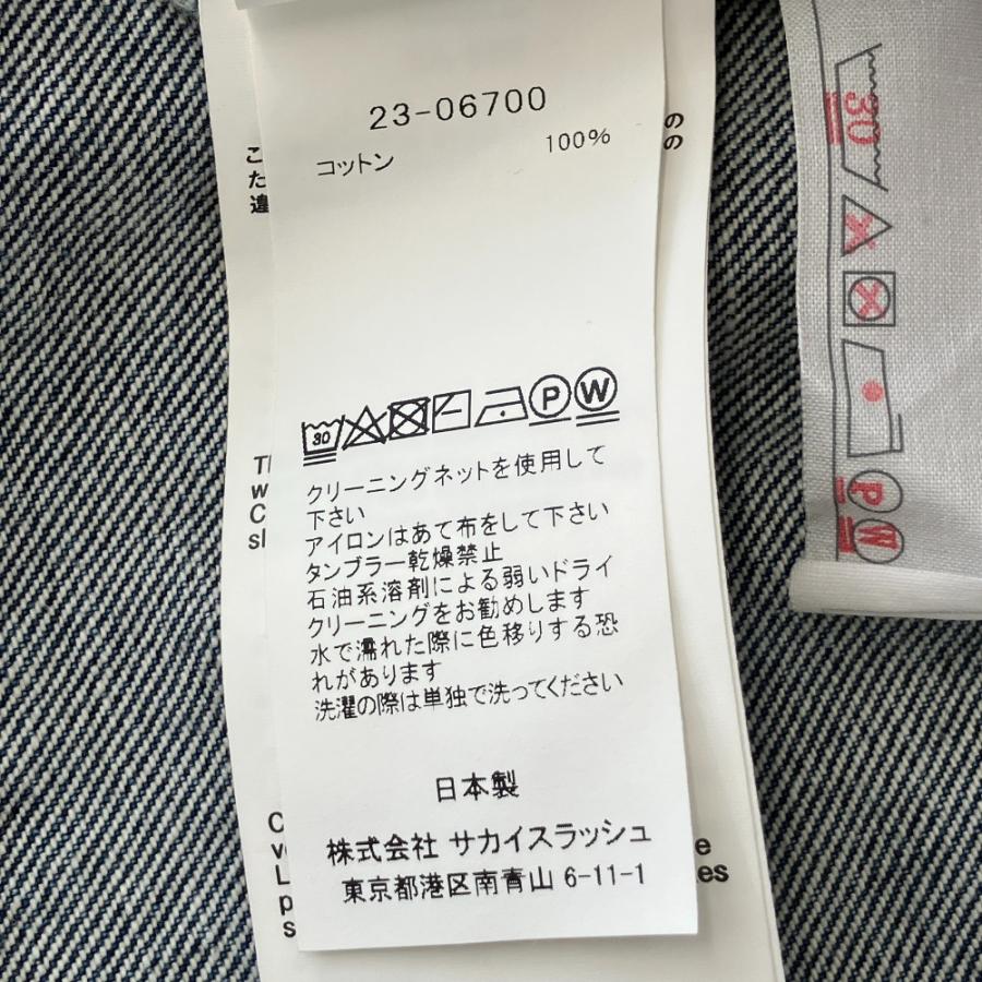 sacai（サカイ） 美品 フレアスリーブ クロップドデニムジャケット 23