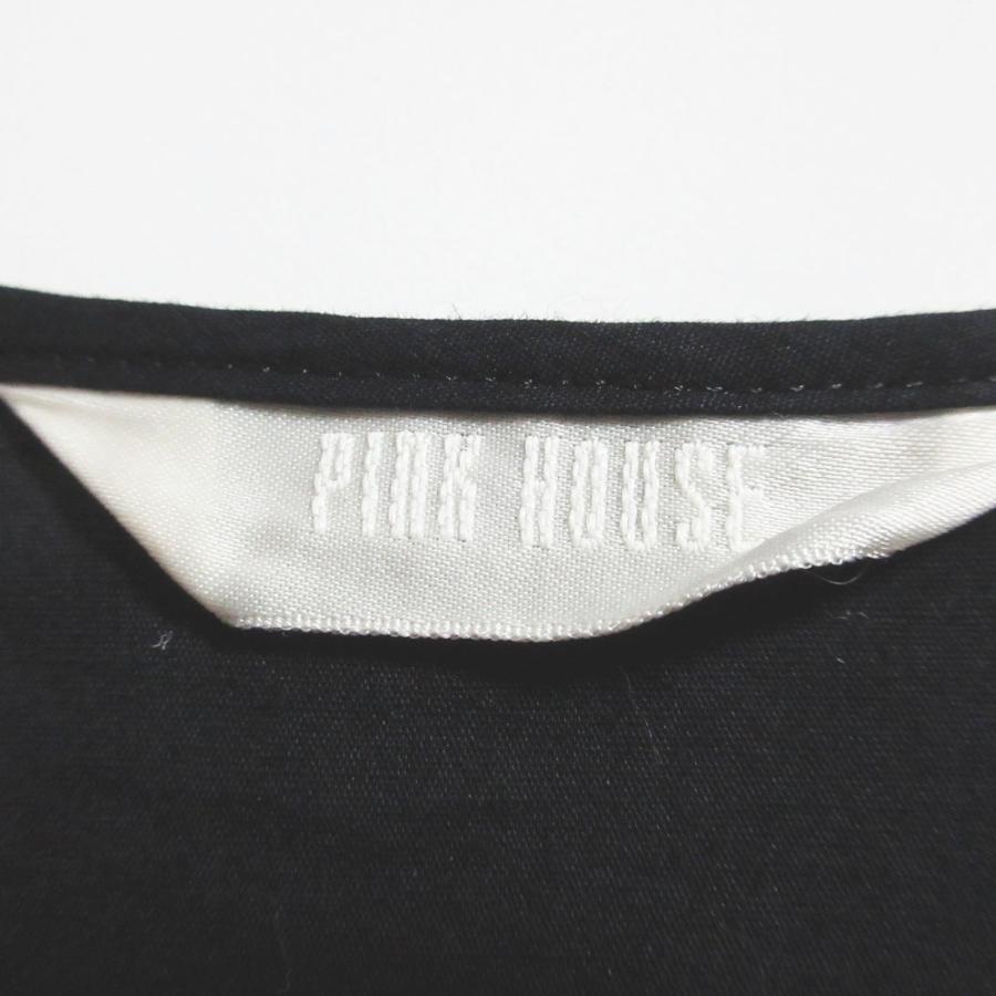 PINK HOUSE（ピンクハウス） 美品 ピコフリル リボン ブラウス