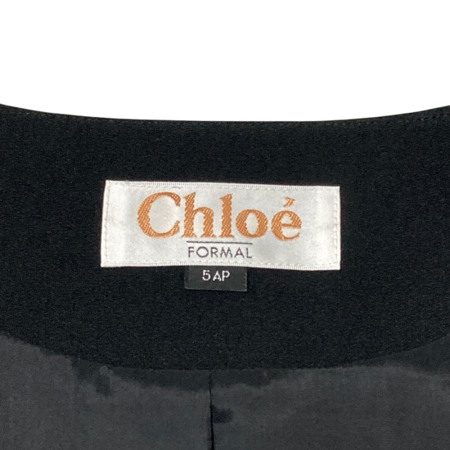 Chloe（クロエ） ブラックフォーマル スーツ ワンピース ノーカラー