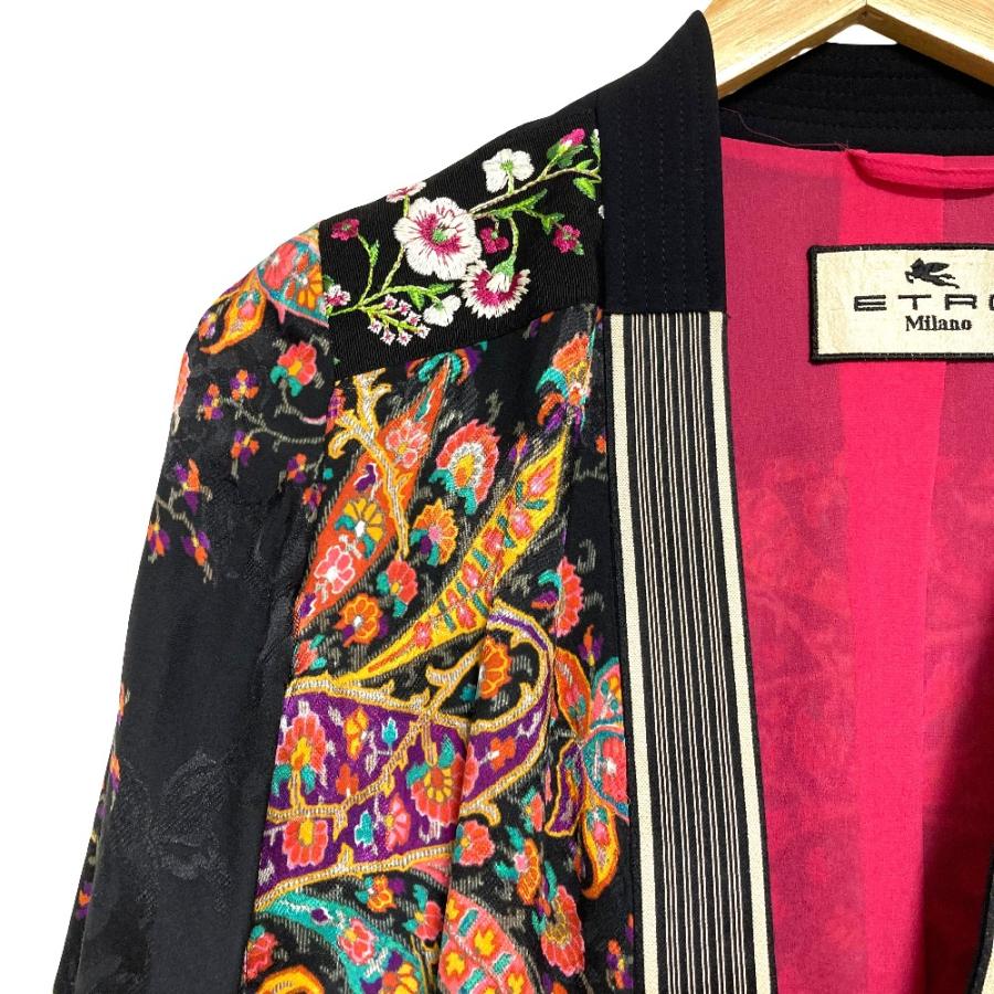 ETRO（エトロ） 美品 サテンジャガード ペイズリー柄 ロング