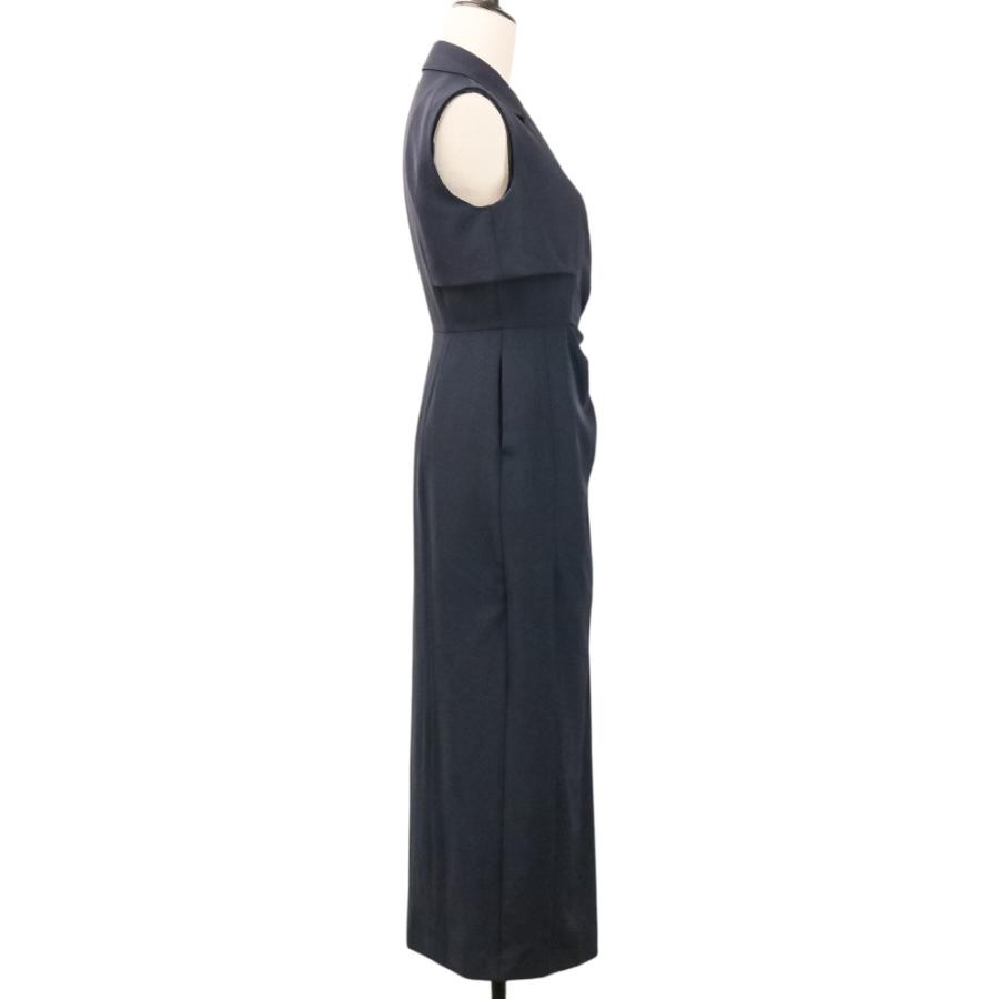 美品 L'AUBE BLANC ローブブラン Side-buckle Drape Dress