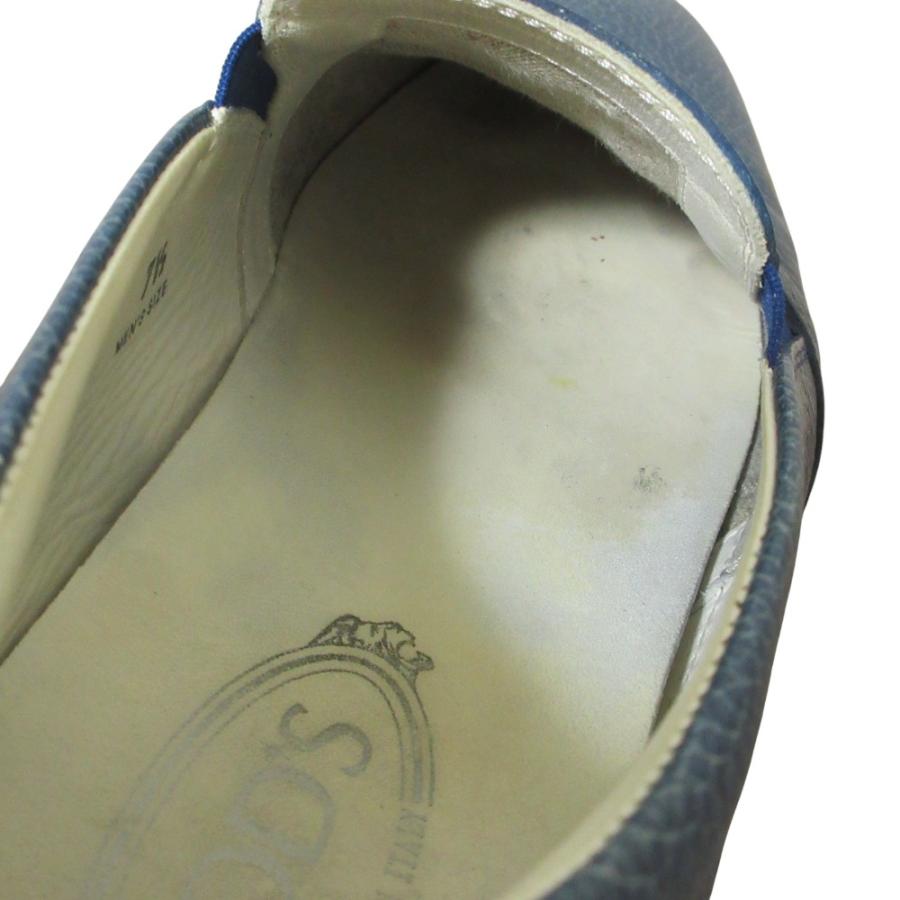 良品 TOD'S トッズ レザー スリッポン エスパドリーユ スニーカー 7.5