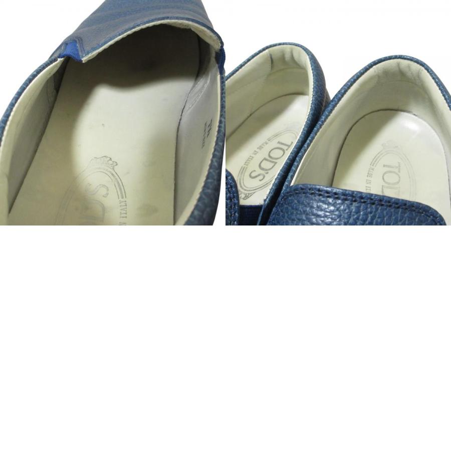 TOD'S トッズレザー エスパドリーユ ローファー スニーカースリッポン 良品 TOD'S トッズ レザー スリッポン エスパドリーユ スニーカー 7.5