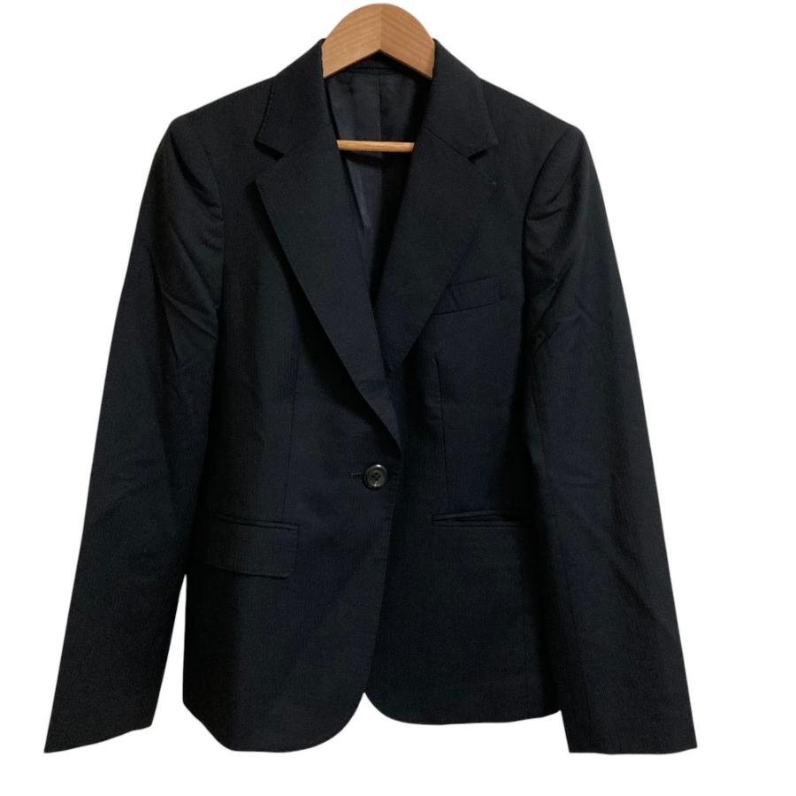 良品 BURBERRY LONDON バーバリーロンドン テーラードジャケット スラックスパンツ セットアップスーツ サイズ上40、下42 ネイビー レディース 古着 中古 USED 良品 BURBERRY LONDON バーバリーロンドン テーラードジャケット
