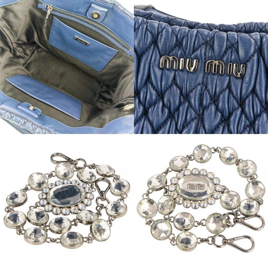 miu miu（ミュウミュウ） 美品 マテラッセ ナッパクリスタル 2WAY