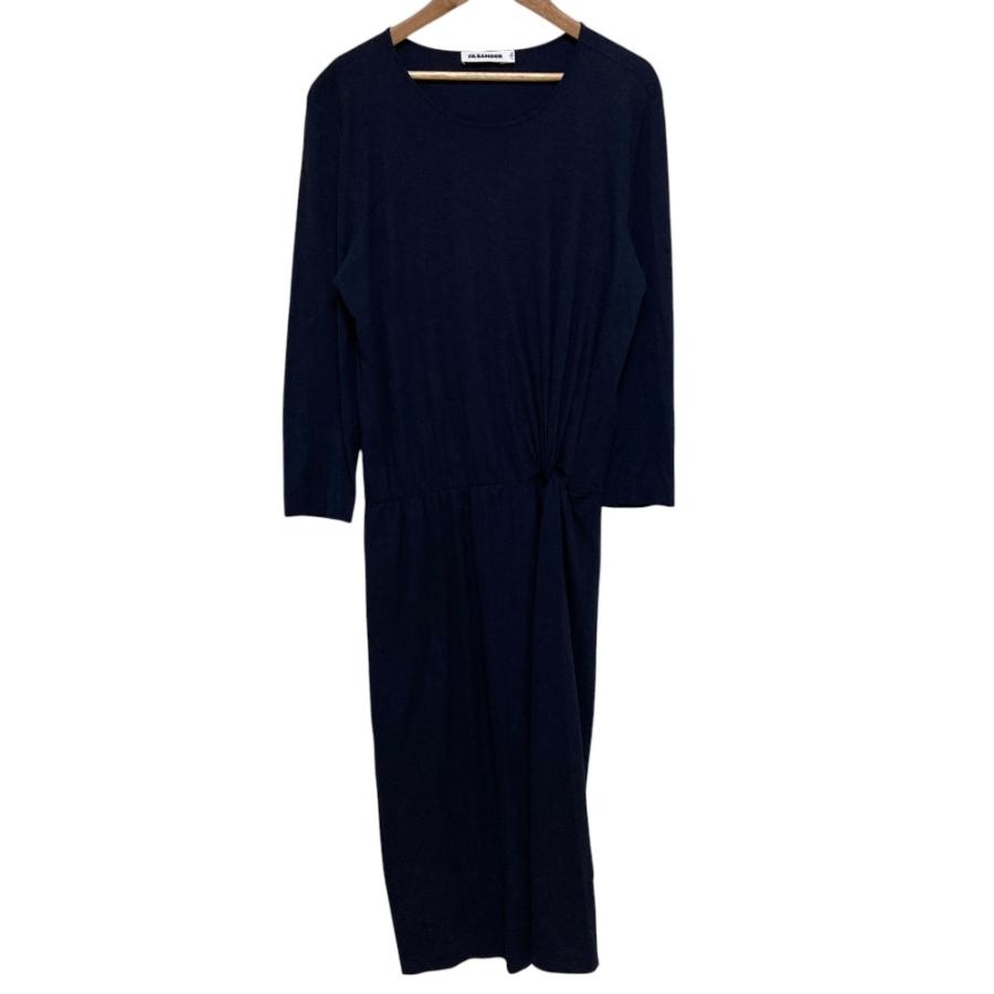 JIL SANDER（ジルサンダー） 美品 コットン ギャザー ツイスト ロング 