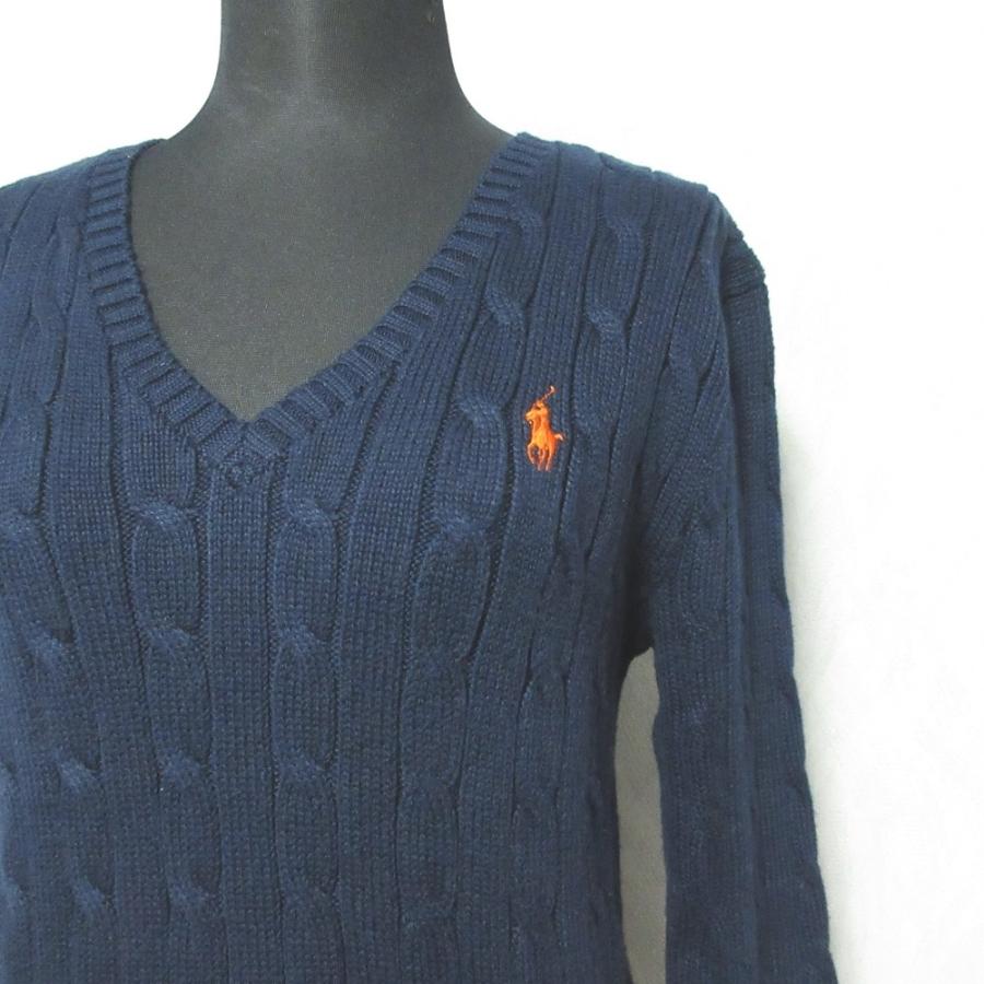 POLO RALPH LAUREN（ポロ・ラルフローレン） 良品 ポニーロゴ刺繍 V 