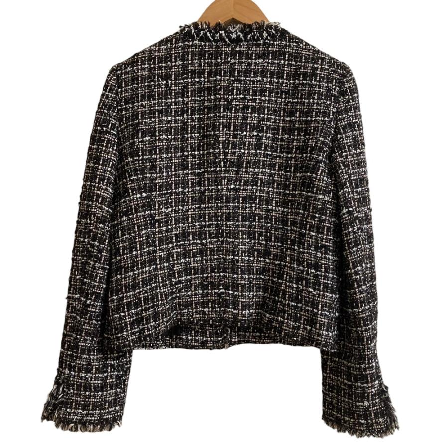 ANAYI（アナイ） 美品 ノーカラー ツイードジャケット サイズ38 