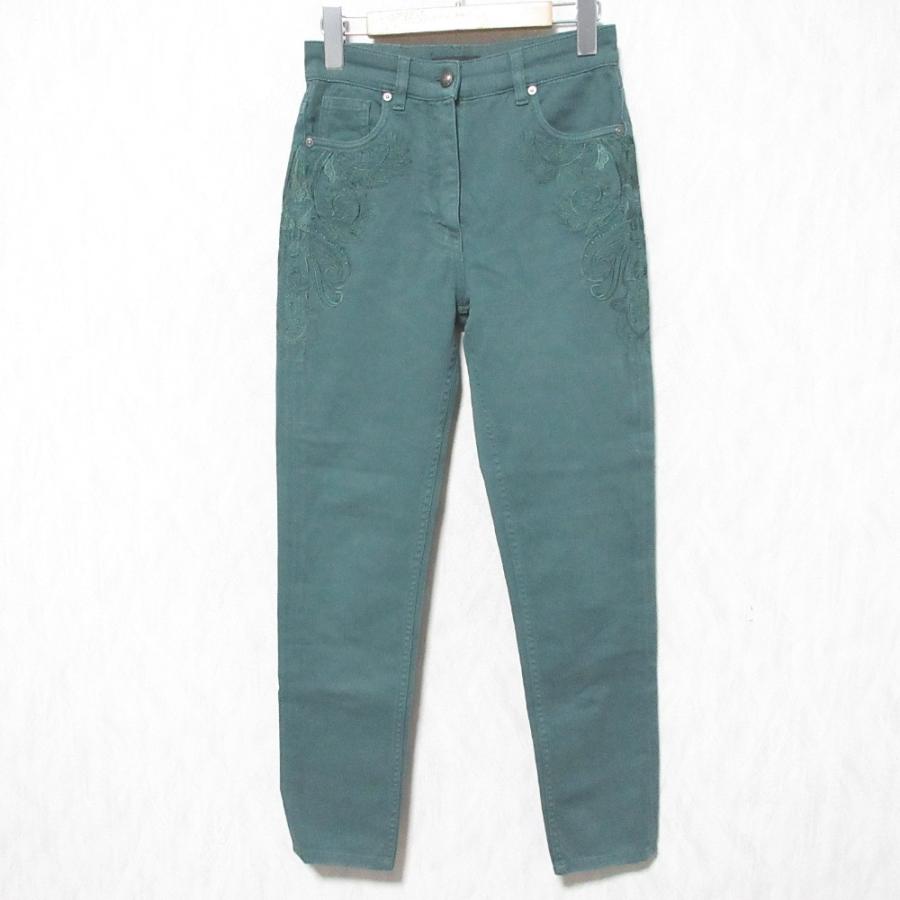 ETRO（エトロ） 美品 ペイズリーエンブロイダリー ストレッチ スリム 
