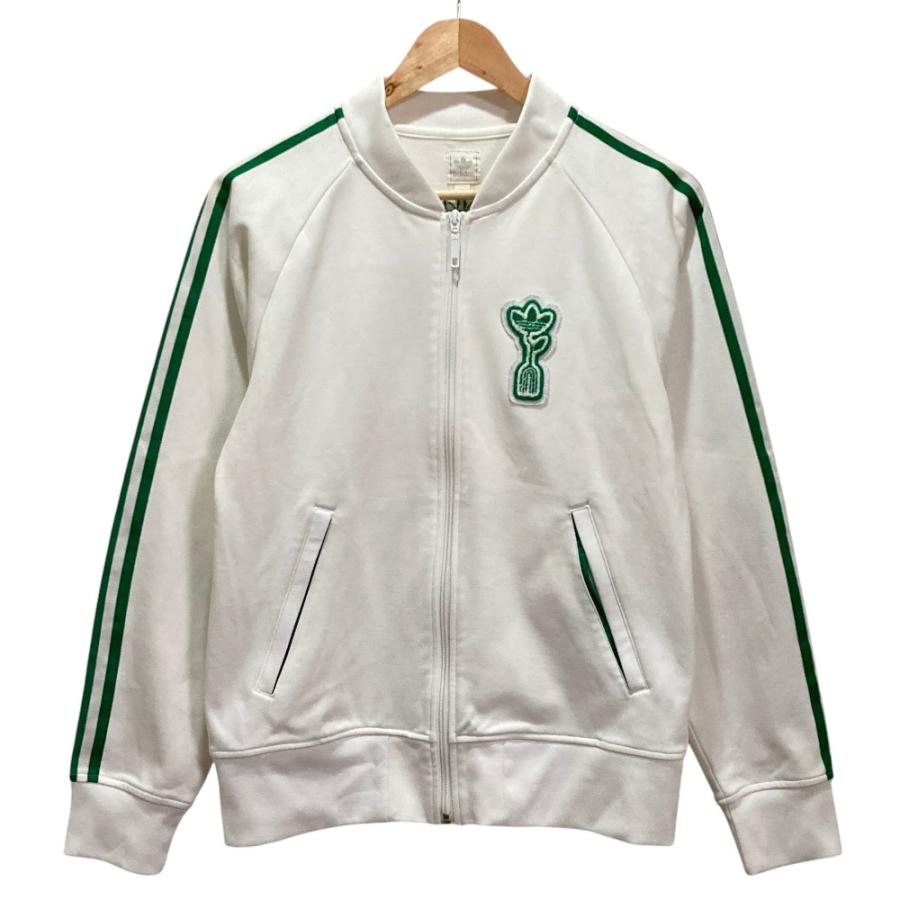  グリーン ホワイト ジャージ　トラックジャケット　Lサイズ adidas Originals アディダスオリジナルス Track Top PLANTS トラック