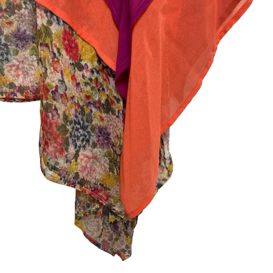 ETRO（エトロ） 美品 シルク フラワープリント ポンチョ ブラウス 