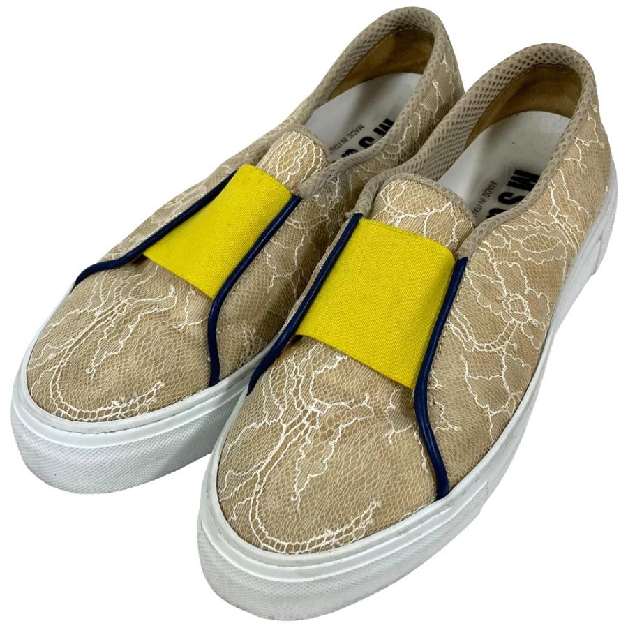MSGM（エムエスジーエム） 良品 レース スリッポン スニーカー サイズ 