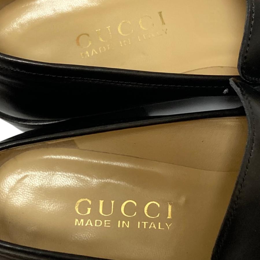 GUCCI（グッチ） 良品 ホースビット スクエアトゥ チャンキーヒール 