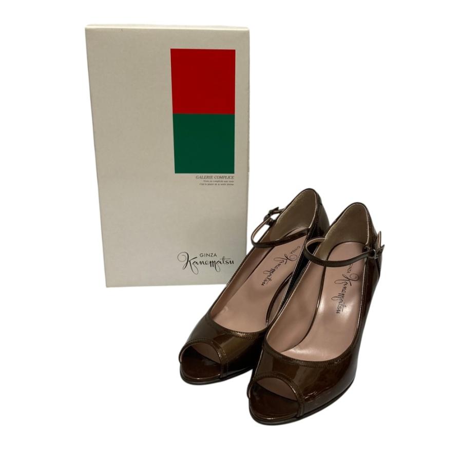 GINZA Kanematsu（銀座かねまつ） 美品 オープントゥ ウェッジソール