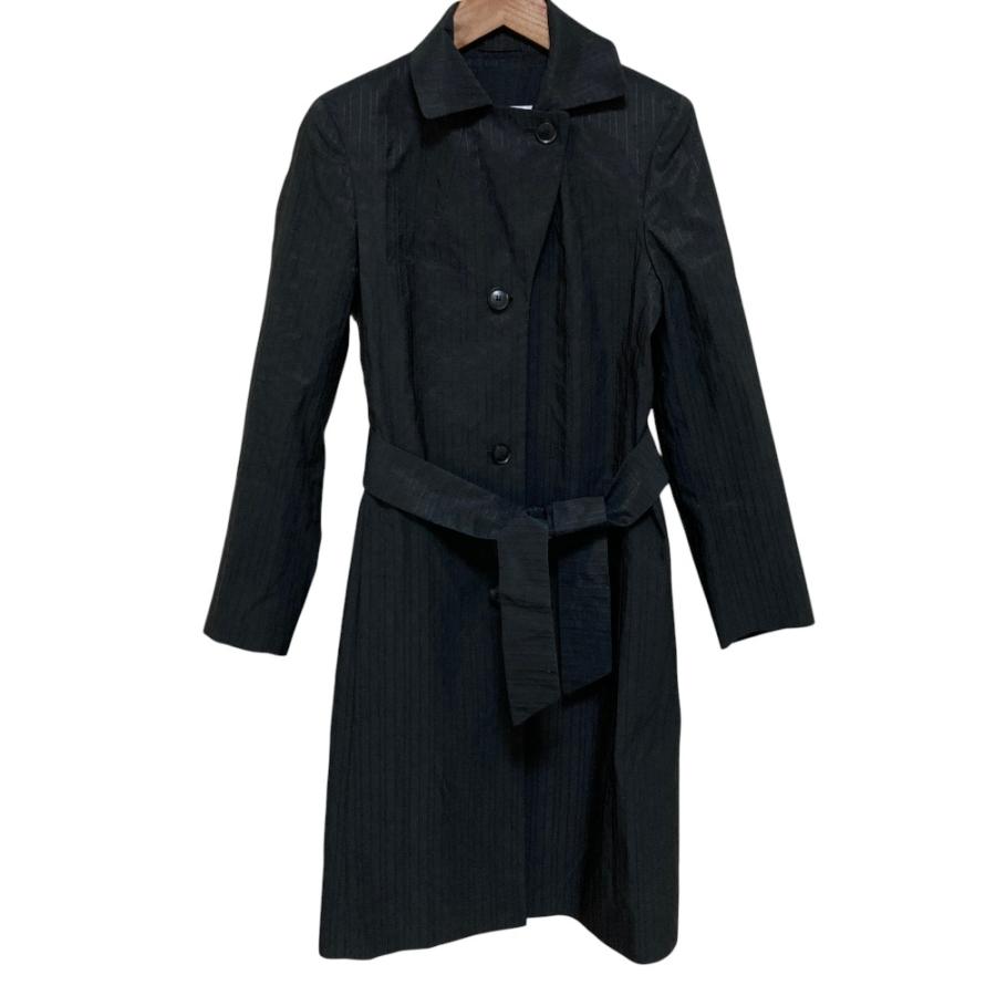 美品】 MaxMara STUDIO ダブルトレンチコート 38 ネイビー 楽天市場