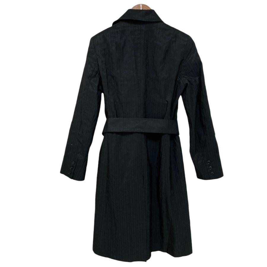 MaxMara ケープコート ストライプ 白タグ ネイビー MaxMara ケープ