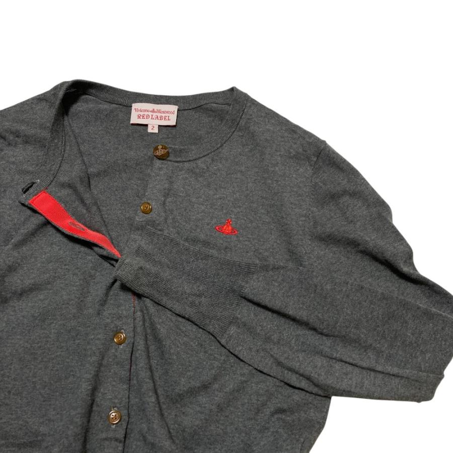 美品【変形】ビビアンウエストウッドレッドレーベル　カーディガン オーブ 黒 2 Vivienne Westwood red label 美品 RED LABEL ヴィヴィアンウエスト