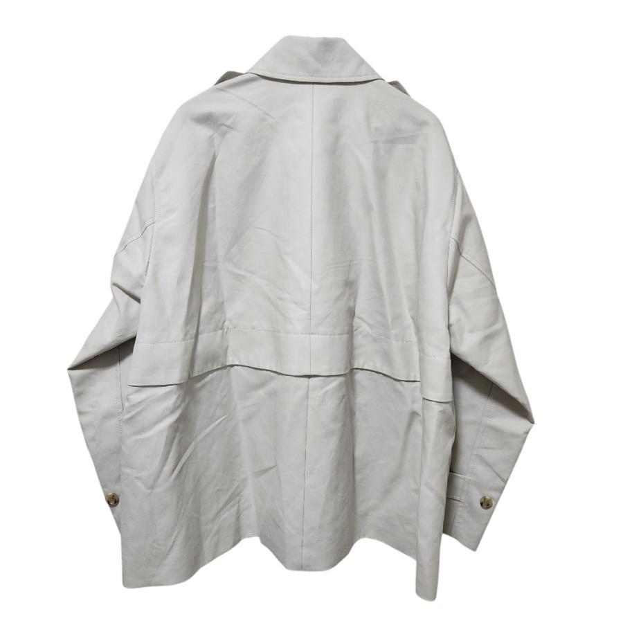 美品　ノーブル　25SS コットンダブルクロスハーフコート　ナチュラル NOBLE（ノーブル） 美品 25SS NOBLE コットンダブルクロス ハーフ
