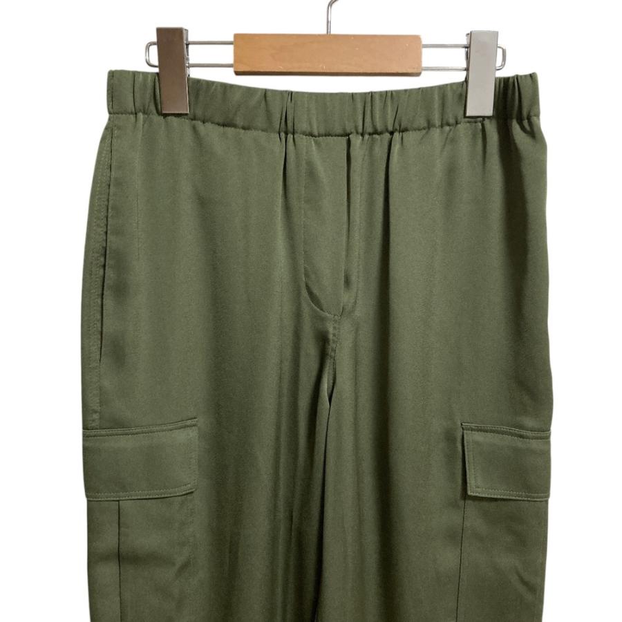 theory（セオリー） 美品 サテン カーゴパンツ サイズP グリーン