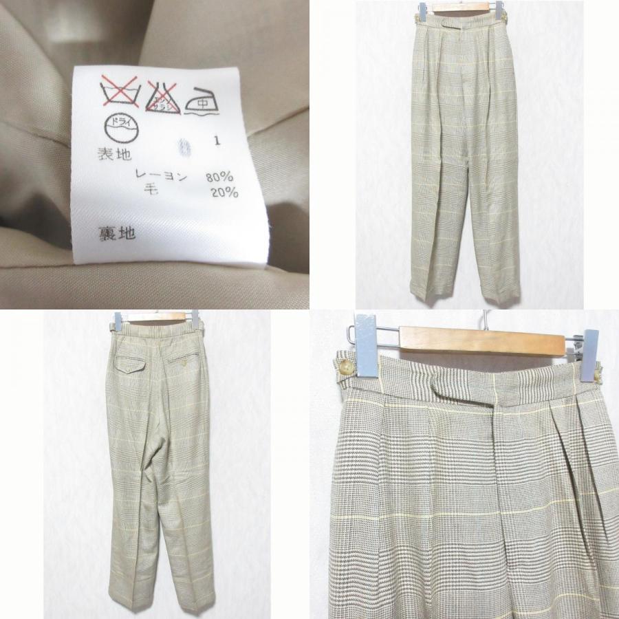 Ralph Laurenパンツスーツ サイズ11 良品 Ralph Lauren ラルフローレン グレンチェック シングルジャケット