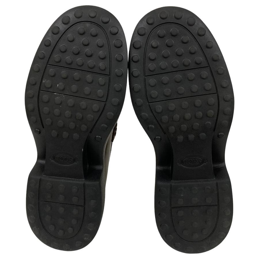 新品同様 TOD'S トッズ Tタイムレス チェーン レザー ローファー