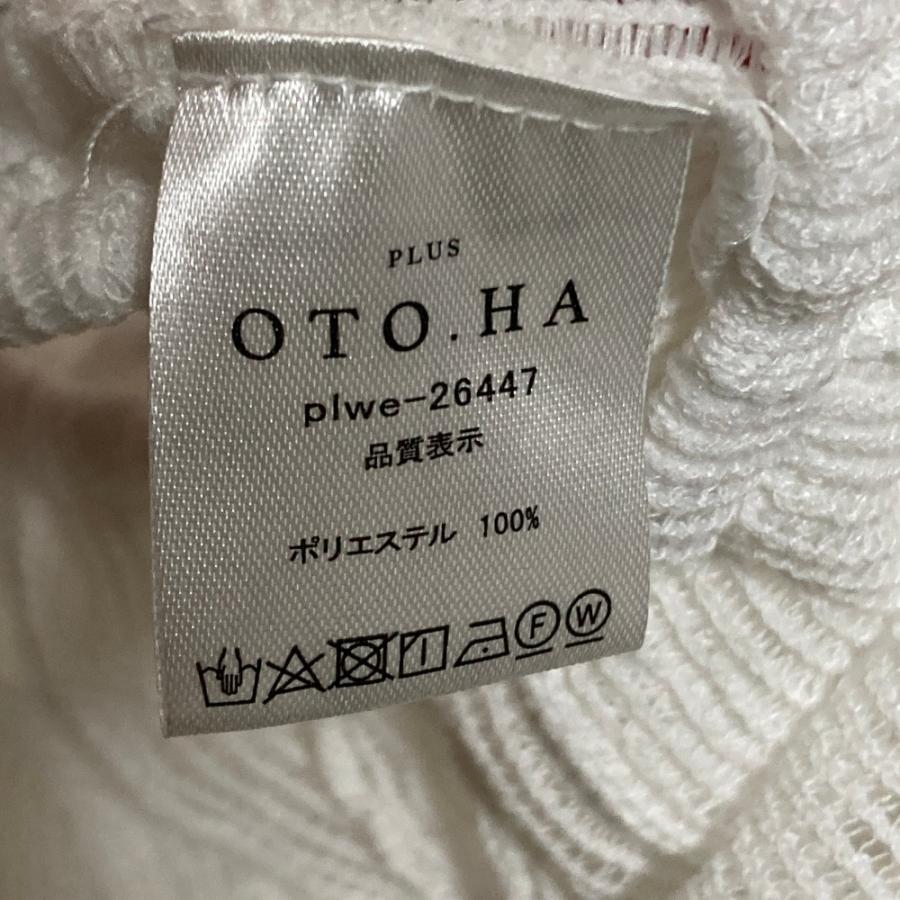 未使用 OTO.HA オトハ ウエービーレースブラウス ホワイト レディース