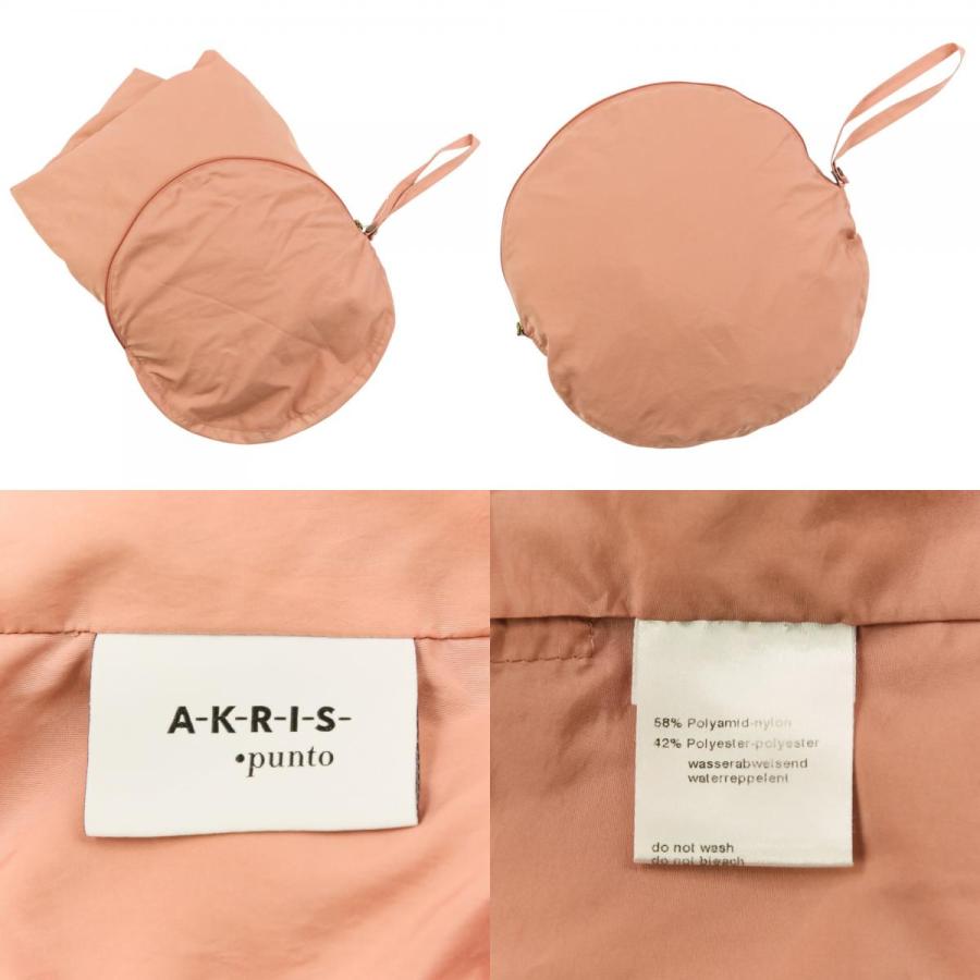 美品 AKRIS punto アクリスプント パッカブル コート I44 ピンク