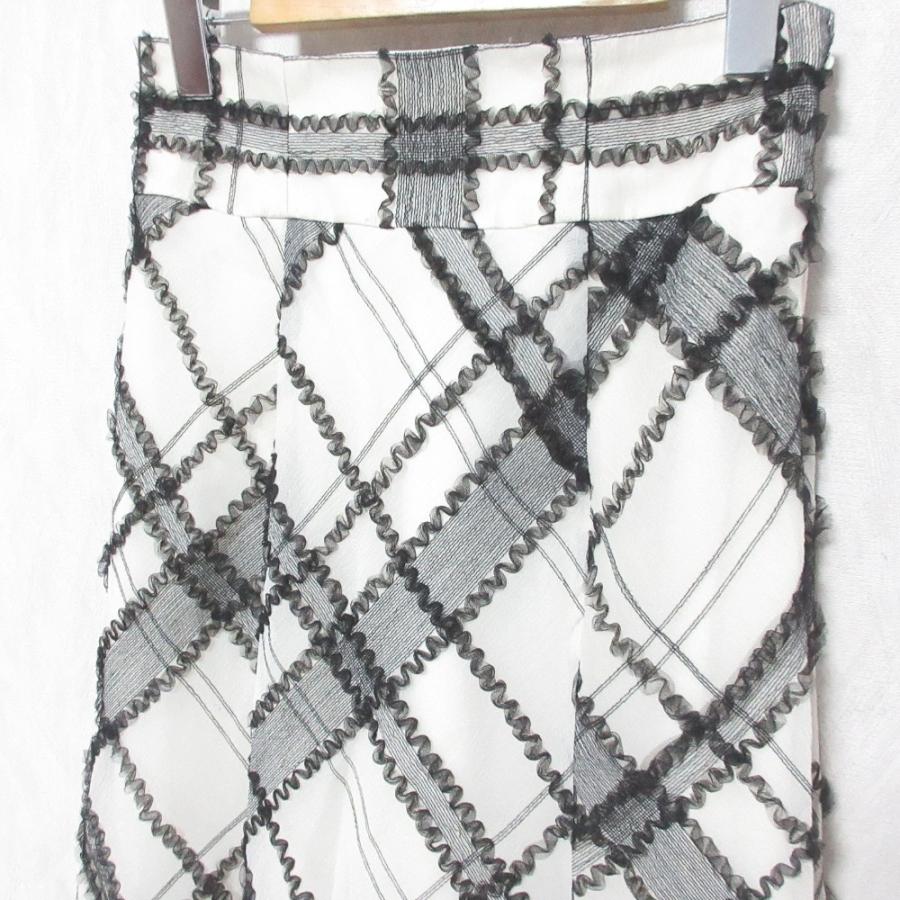 Mystrada（マイストラーダ） 美品 25AW Mystrada チュールチェック刺繍