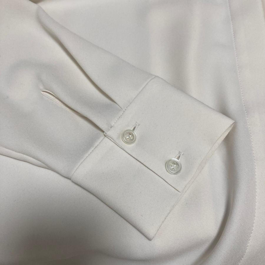 美品】Theory luxe ブラウス 白 レース バンドカラー Liria 美品