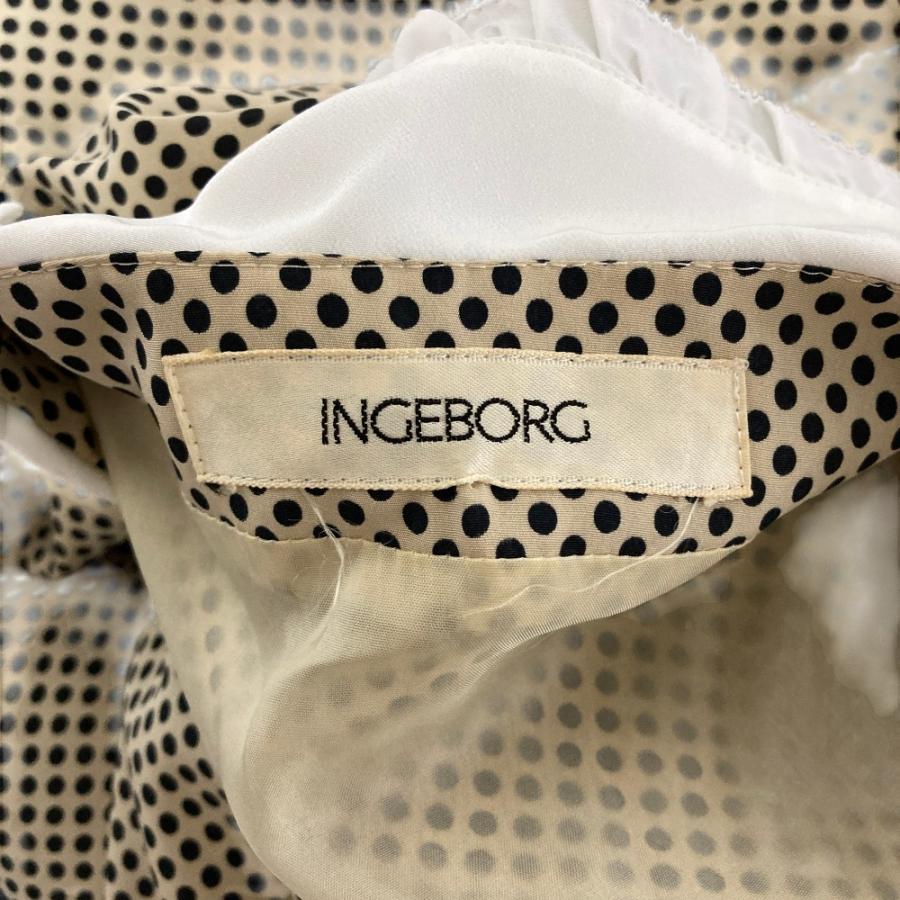 INGEBORG（インゲボルグ） 美品 リボンワンピース ブラック ベージュ