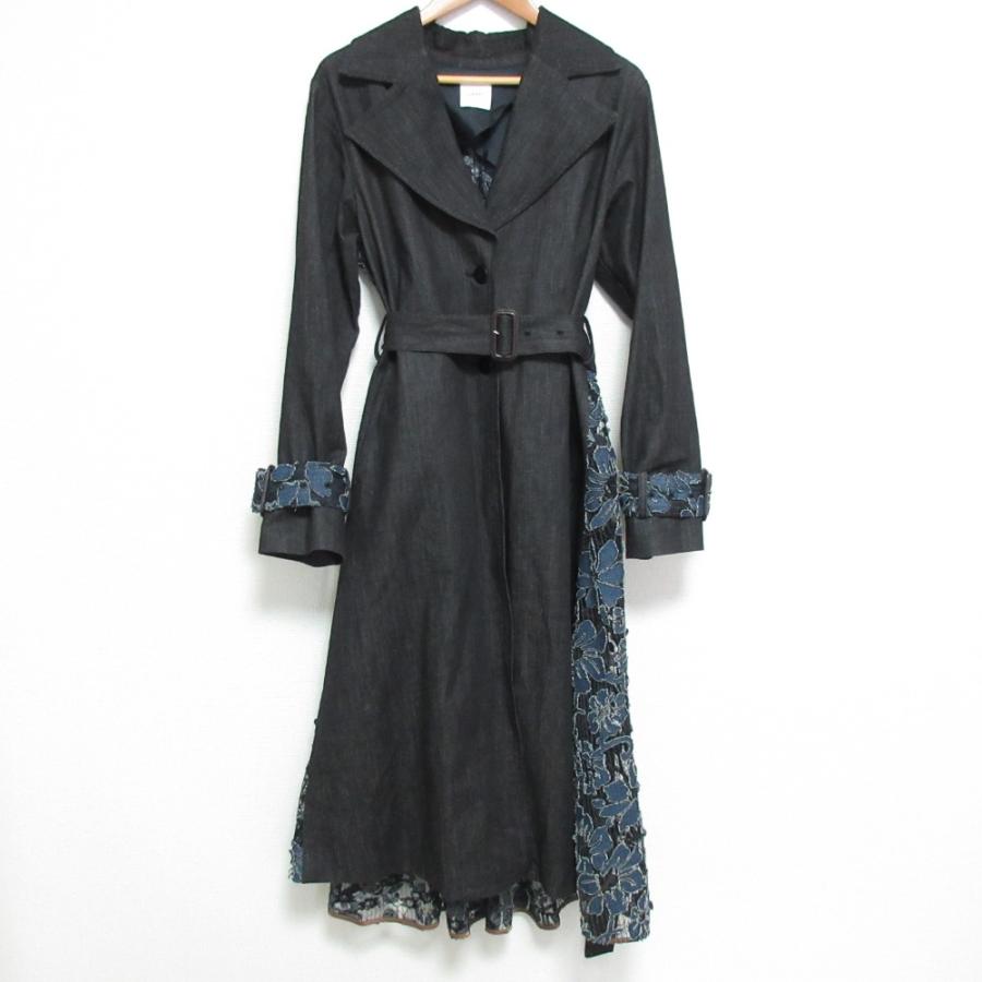 良品 AMERI アメリヴィンテージ BACK LACE COAT フラワーレース切替