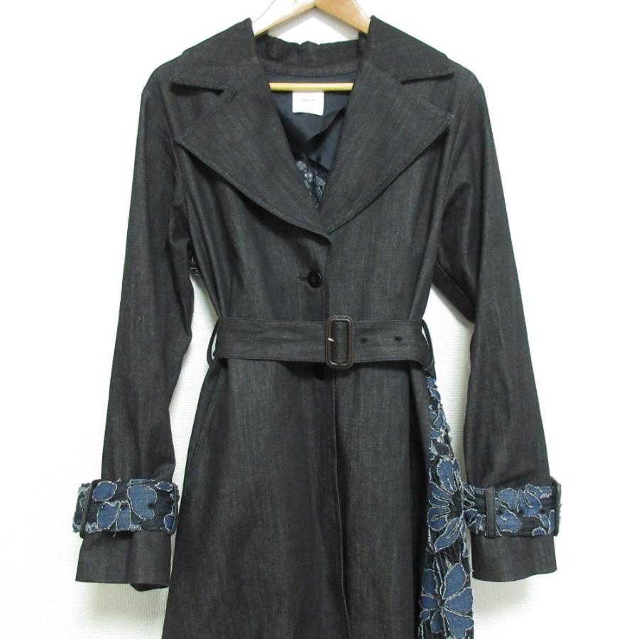 良品 AMERI アメリヴィンテージ BACK LACE COAT フラワーレース切替