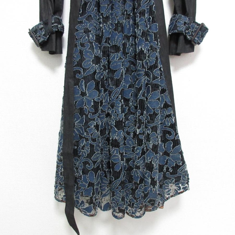 良品 AMERI アメリヴィンテージ BACK LACE COAT フラワーレース切替