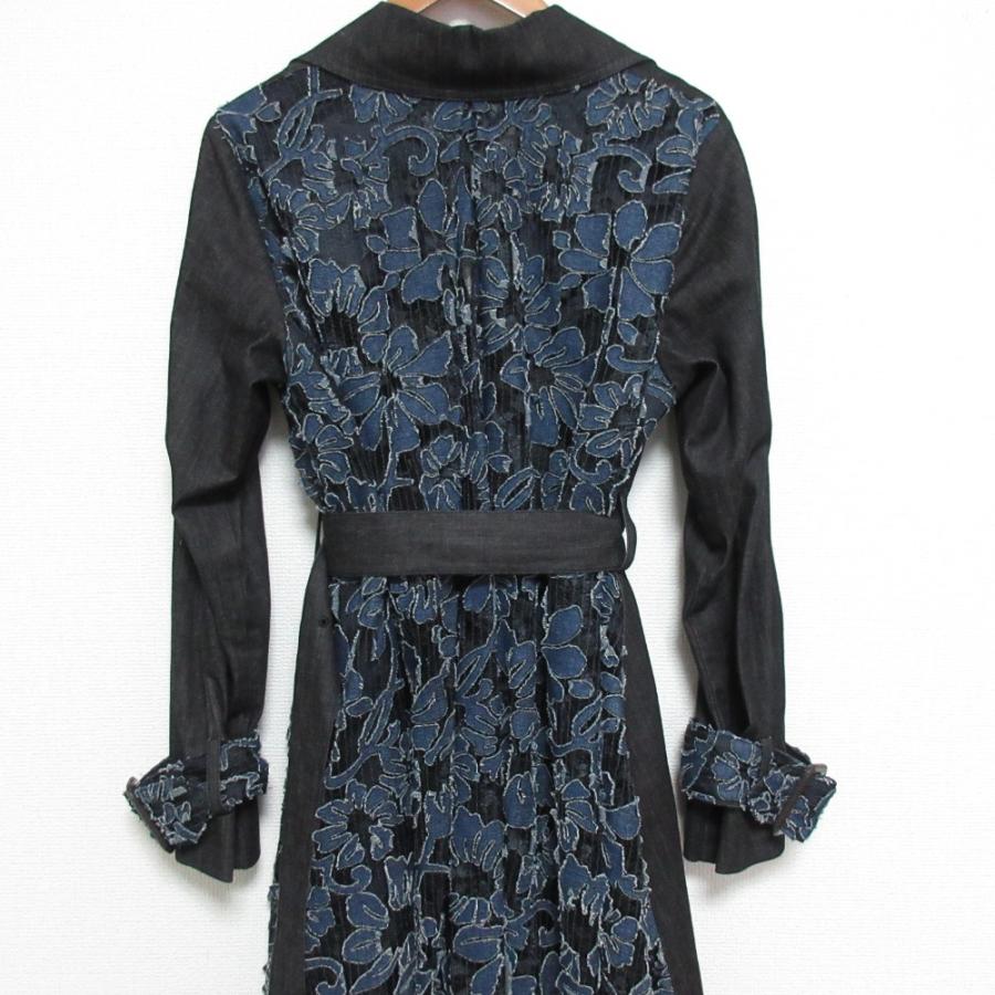 良品 AMERI アメリヴィンテージ BACK LACE COAT フラワーレース切替
