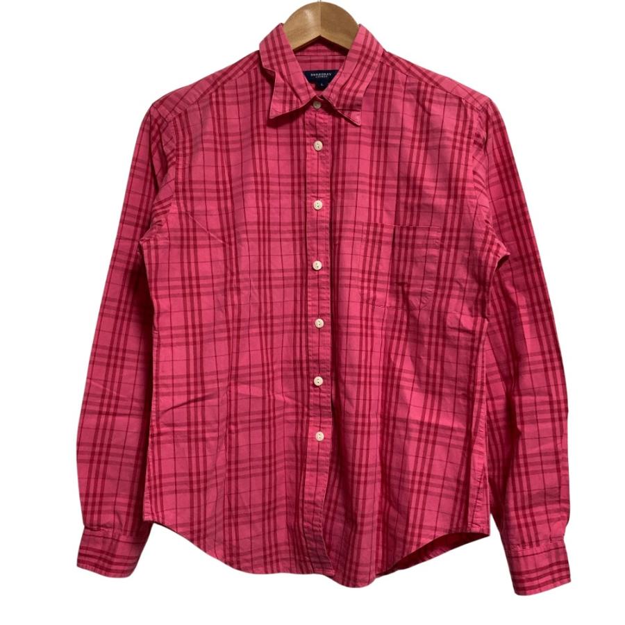 美品 BURBERRY LONDON バーバリーロンドン コットン チェックシャツ 