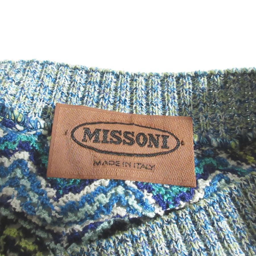 MISSONI（ミッソーニ） 美品 シェブロン Vネック コットンニット