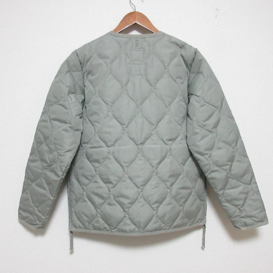 TAION（タイオン） V NECK ZIP JACKETS キルティングダウンジャケット 