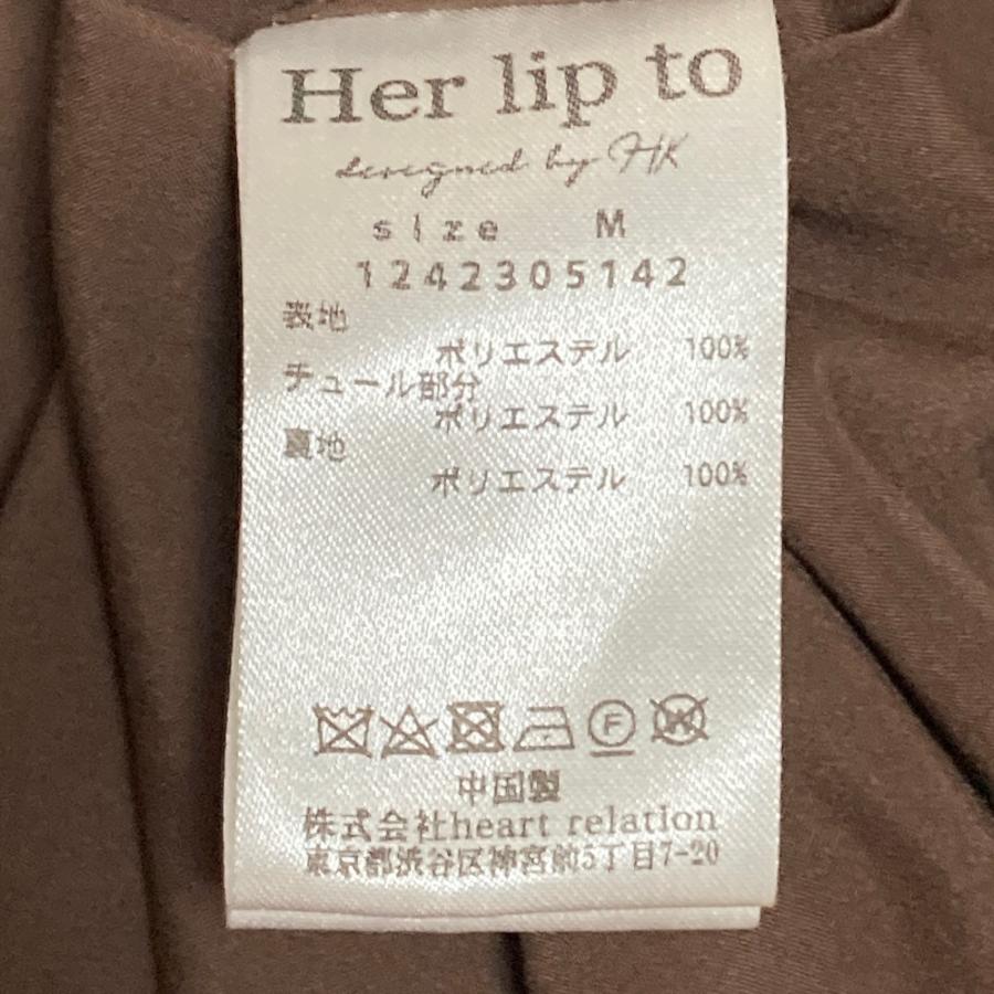 美品 Her lip to ハーリップトゥ Cherry Pattern Cache-Coeur One