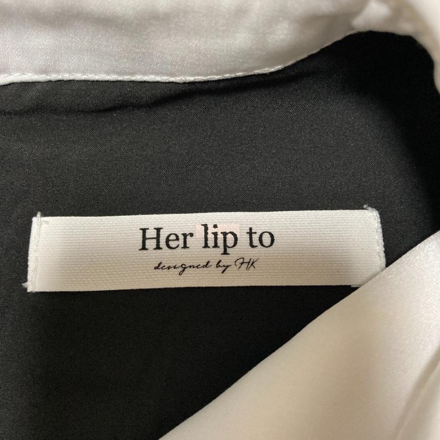 未使用 Her lip to ハーリップトゥ Pointed Collar Mini Dress