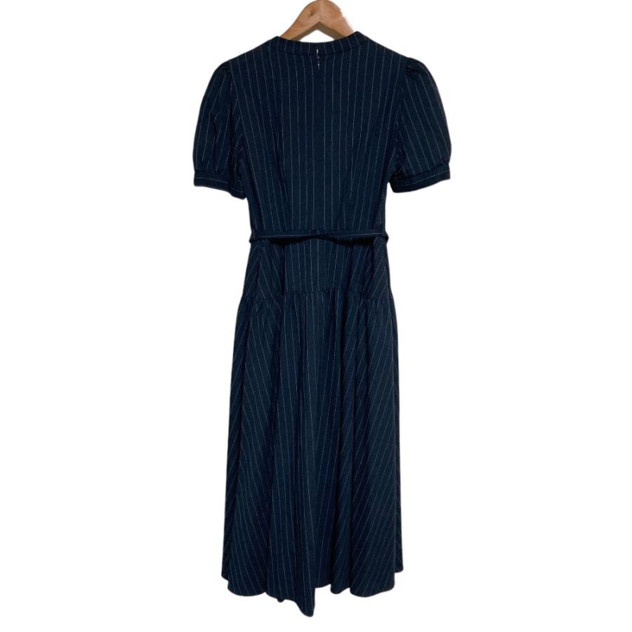 未使用 Herlipto ハーリップトゥ Pin-Striped Belted Flared Dress