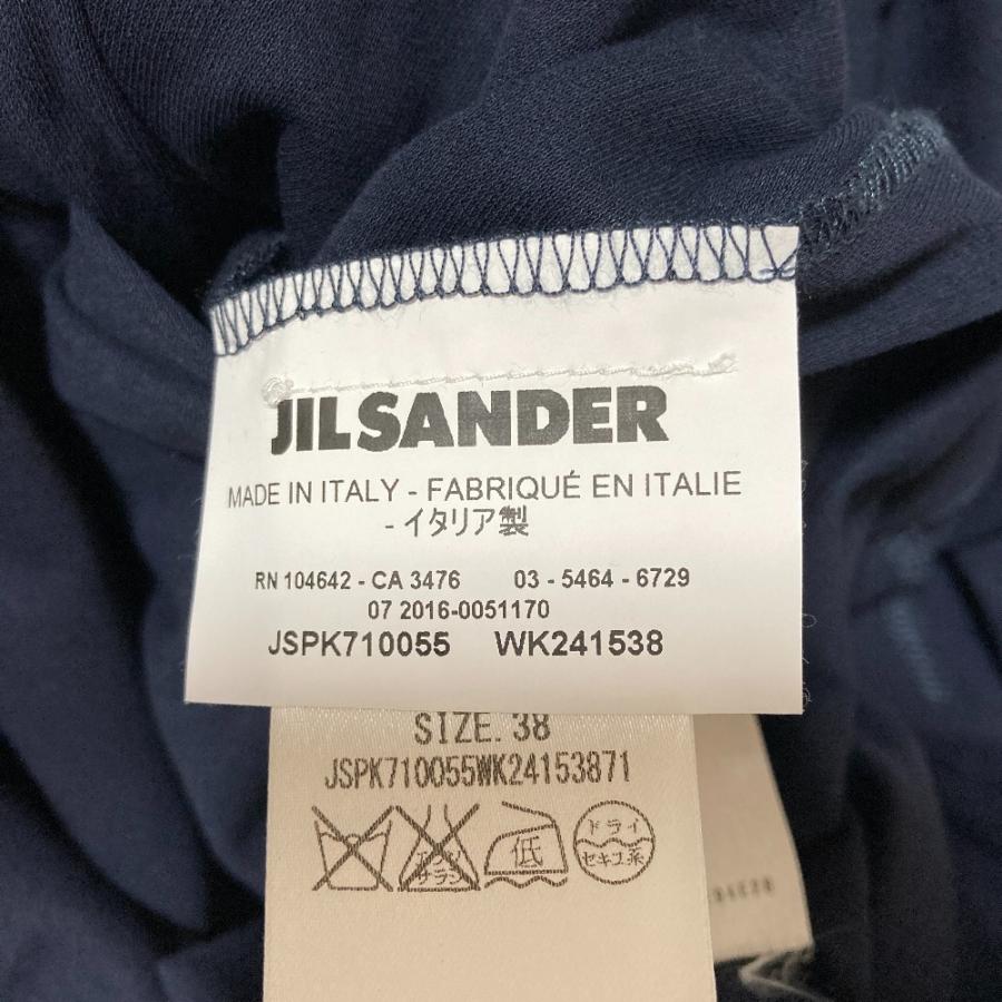 JIL SANDER（ジルサンダー） カットソーワンピース サイズ38 ネイビー