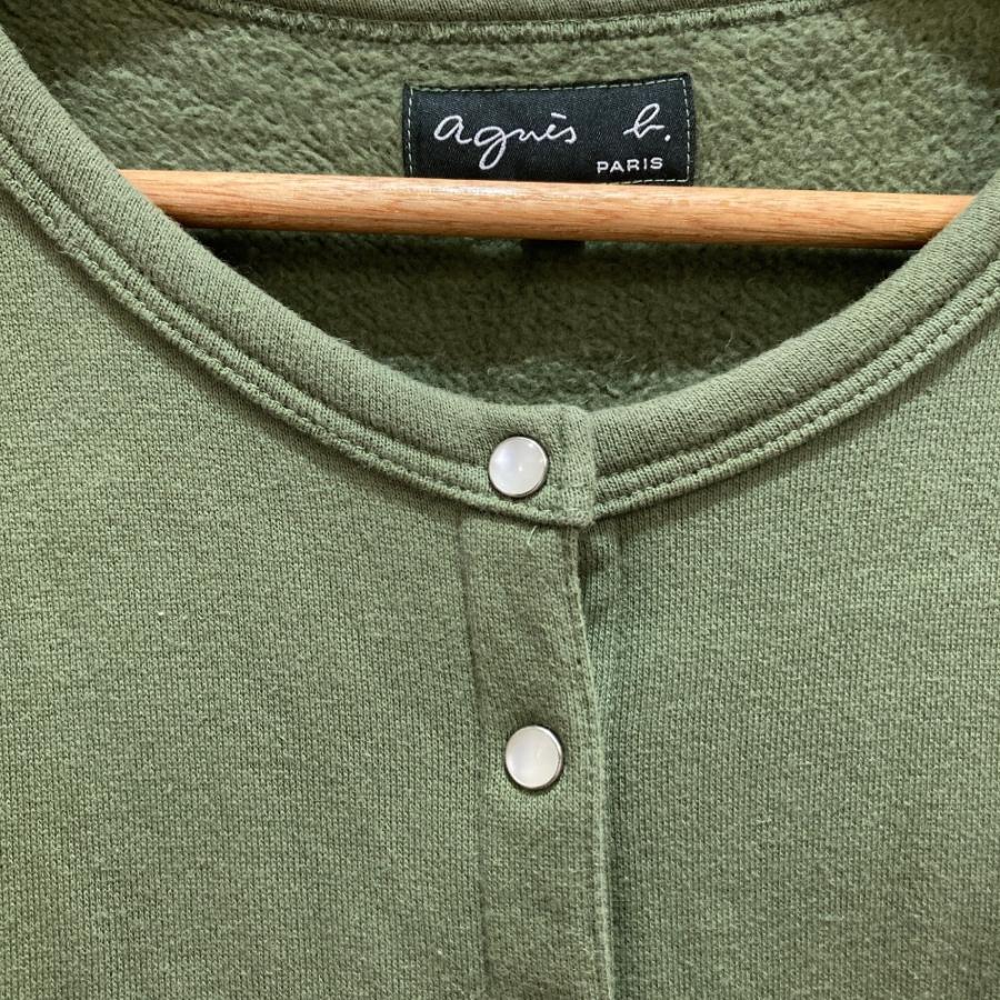 agnes b.（アニエスベー） 美品 スナップボタン ロング スウェット